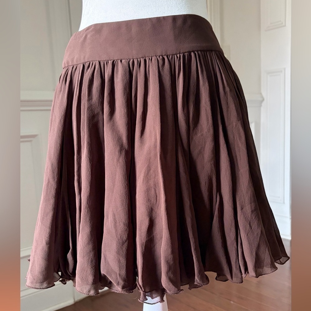 Dolce & Gabbana Chocolate Brown Skater Skirt Size 38